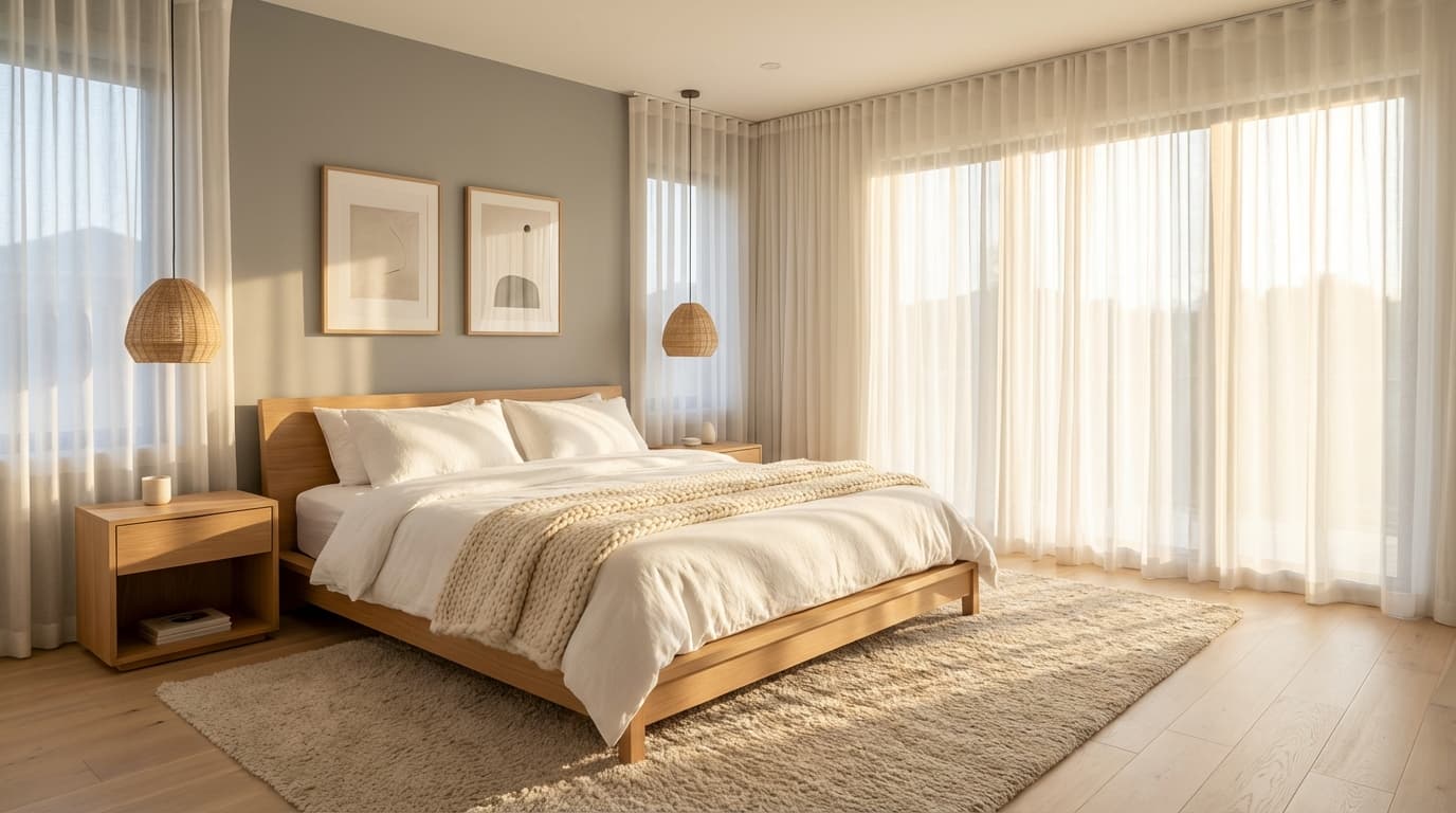 Master Bedroom - AI photorealistic interior design render