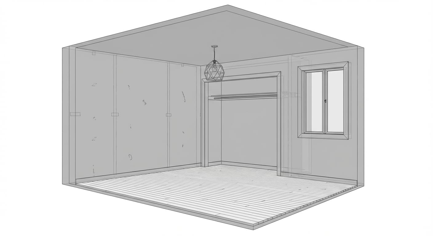 Master Bedroom - Original design before AI rendering