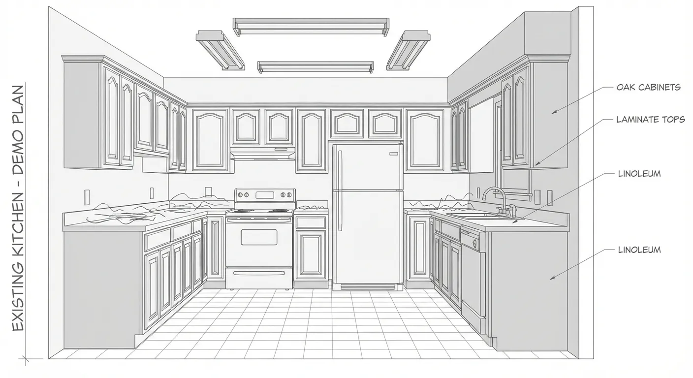 Gourmet Kitchen - Original design before AI rendering