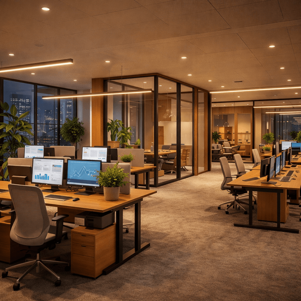 Corporate Office - AI photorealistic interior design render