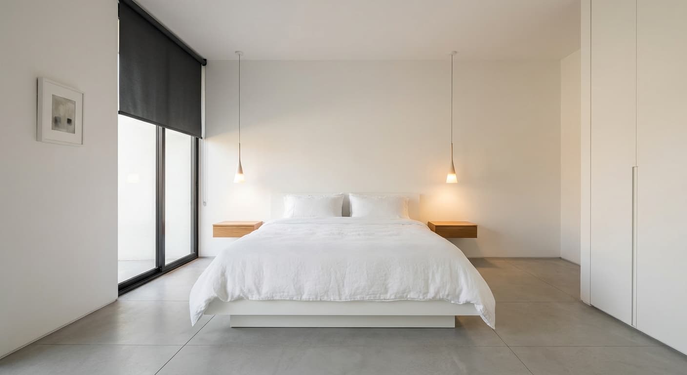 Minimalista interior design style - AI photorealistic render by Lumiforma