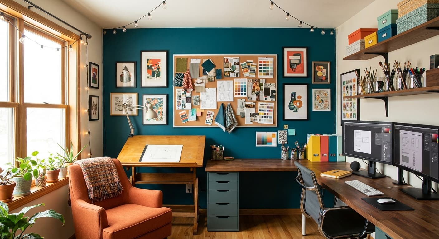 Creativo interior design style - AI photorealistic render by Lumiforma